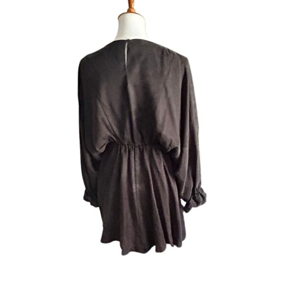 Victorian Style Black Dress, Small - Picture 4 of 5